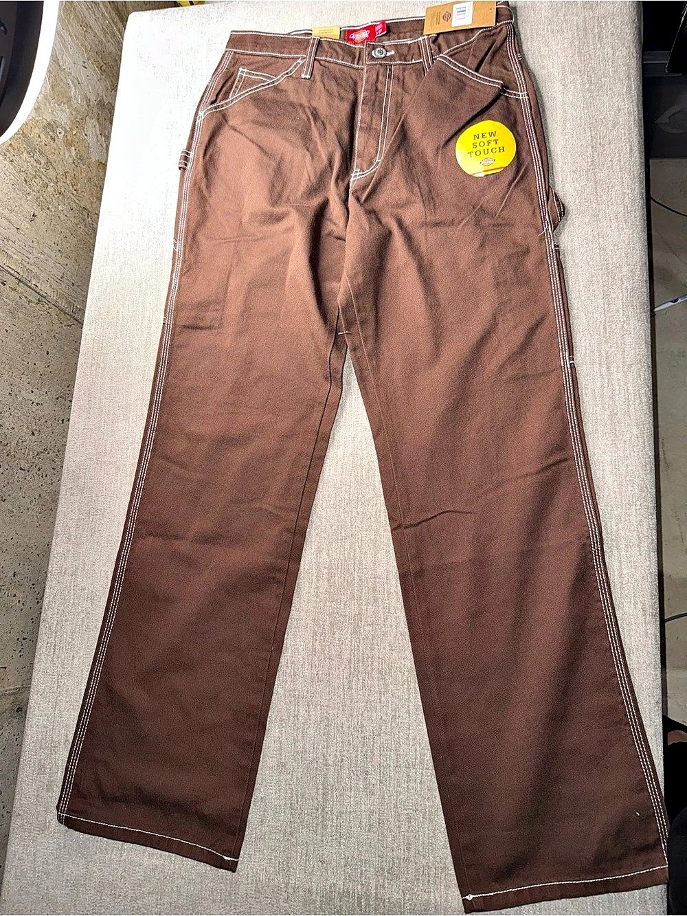 Dickies Carpenter Pants Brown High Rise Relaxed Size 5/27 NWT Y2K